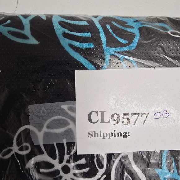 Susan Graver Top Womens 4X Blue Black Floral 3/4 Sleeve Liquid Knit Stretch - Picture 10 of 10